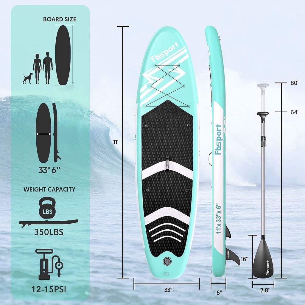 2026 Premium Stand Up Paddle Board, Yoga Board with Durable SUP Accessories & Carry Bag | Wide Stance, Surf Control, Non-Slip Deck, Leash, Paddle and Pump for Youth & Adult