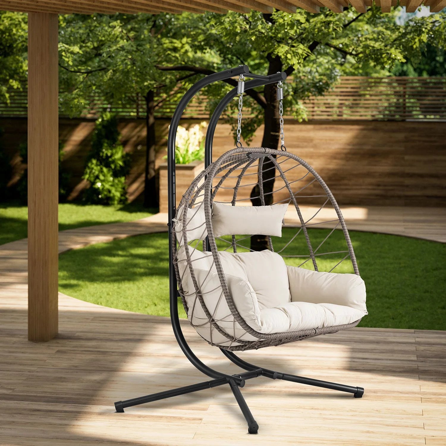 2026 Polyrattan Doppelhängesessel Aria