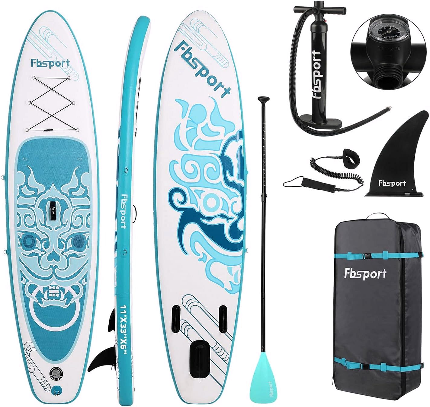 2026 Premium Stand Up Paddle Board, Yoga Board with Durable SUP Accessories & Carry Bag | Wide Stance, Surf Control, Non-Slip Deck, Leash, Paddle and Pump for Youth & Adult