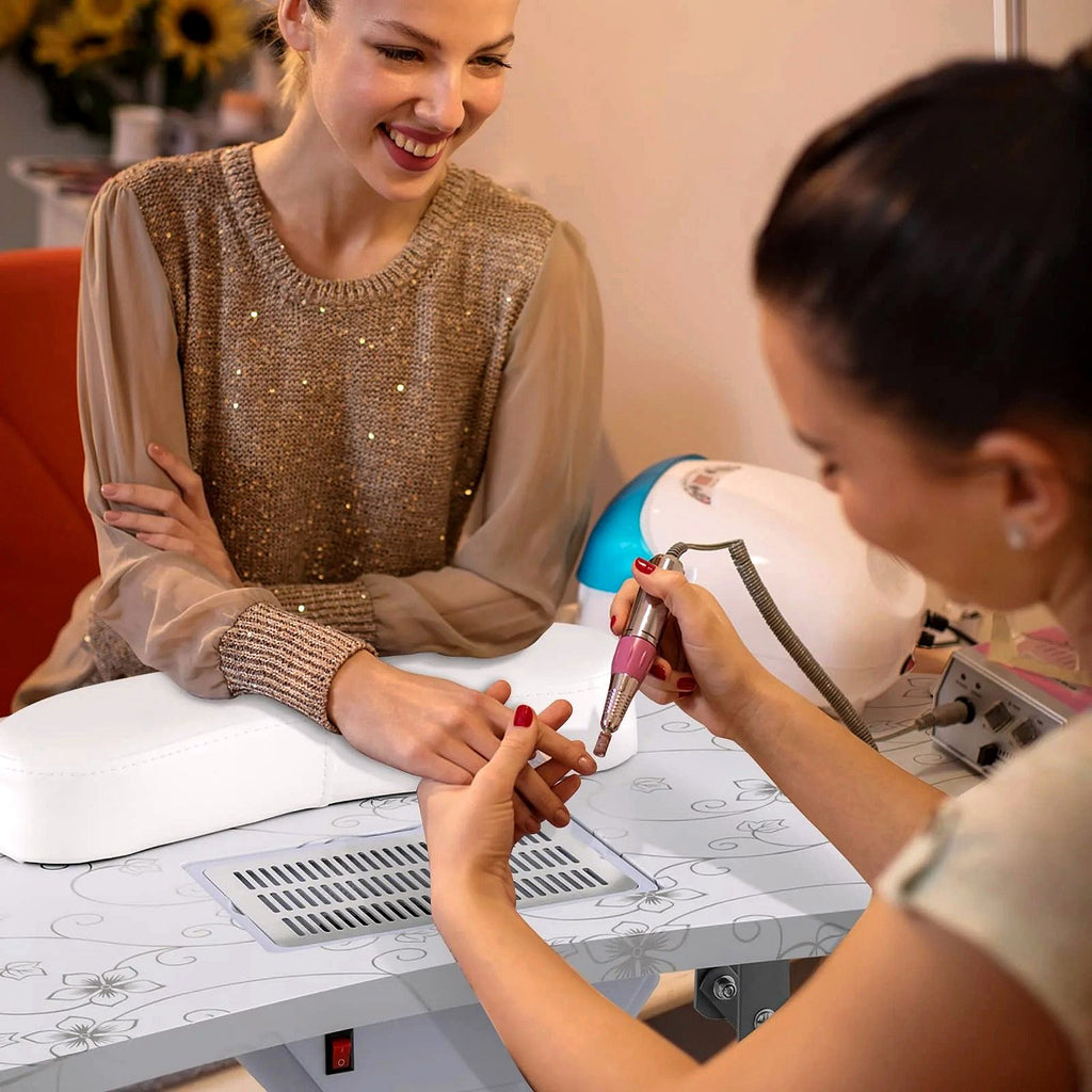 2026 Table de manucure portable LDAILY avec aspirateur électrique de poussière