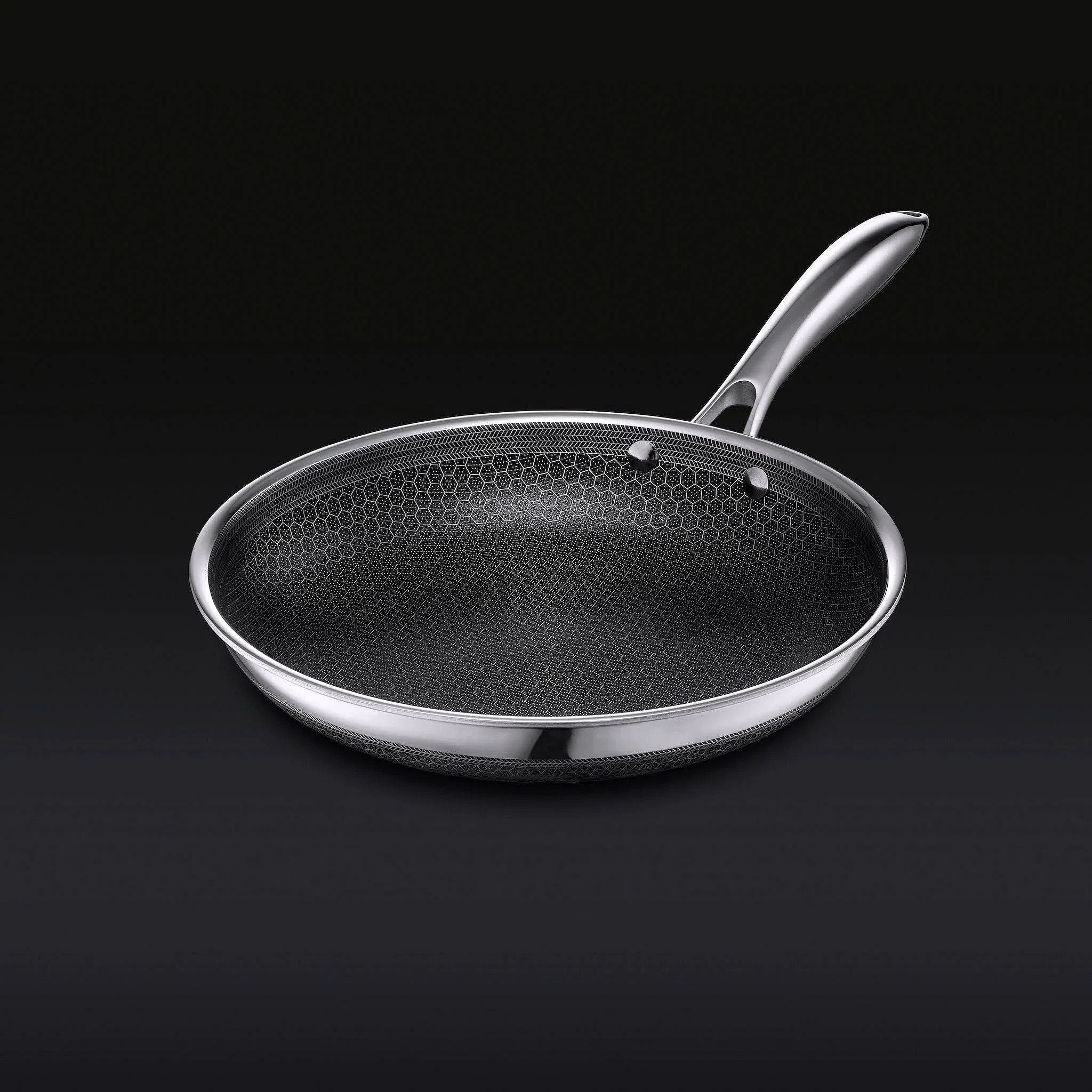2026 Set de casseroles en acier inoxydable 6 pièces avec couvercles en verre – Noir