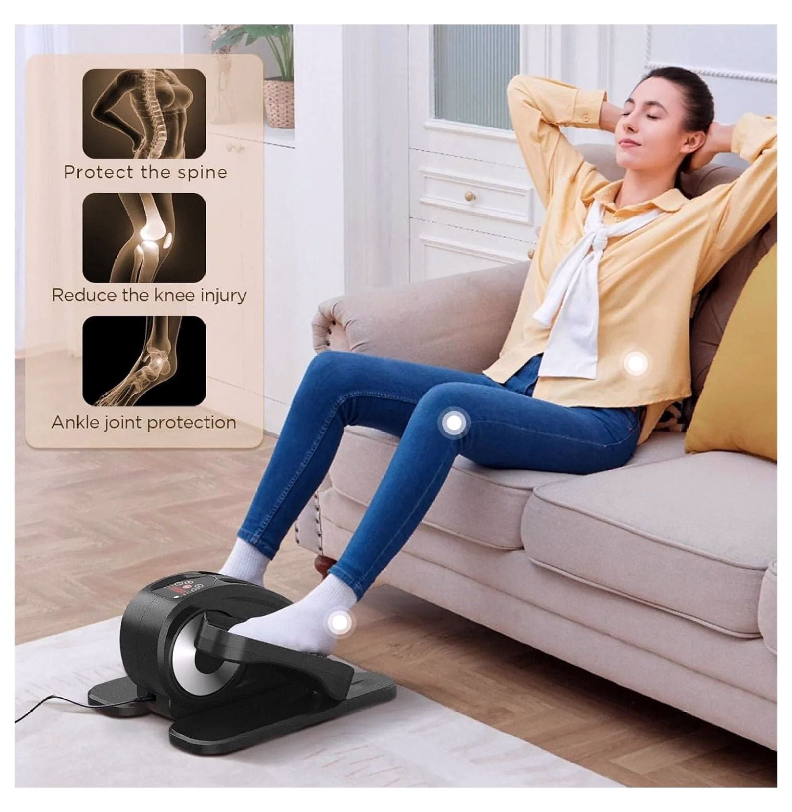 2026 Elliptique de bureau à placer sous la table – Entraîneur électrique à pédales pour utilisation en position assise