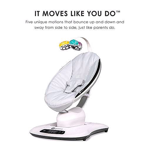 2026 Transat bébé 4moms mamaRoo 4 Multi-Motion™ – Balancelle bébé Bluetooth avec 5 mouvements uniques