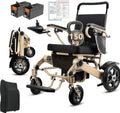 2026 WEYRAL 50cm Breite Sitz Elektrischer Rollstuhl für Erwachsene,mit Schutzhülle, Leichter Elektro Rollstuhl bis 150kg,40km Lange Elektrorollstuhl, Elektro Rollstuhl für Senioren