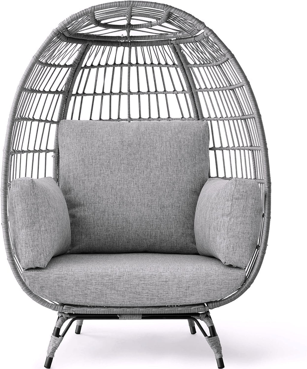 2026 Chaise à œuf en rotin Best Choice Products – Chaise longue surdimensionnée pour l'intérieur et l'extérieur, idéale pour la terrasse, le jardin et le salon