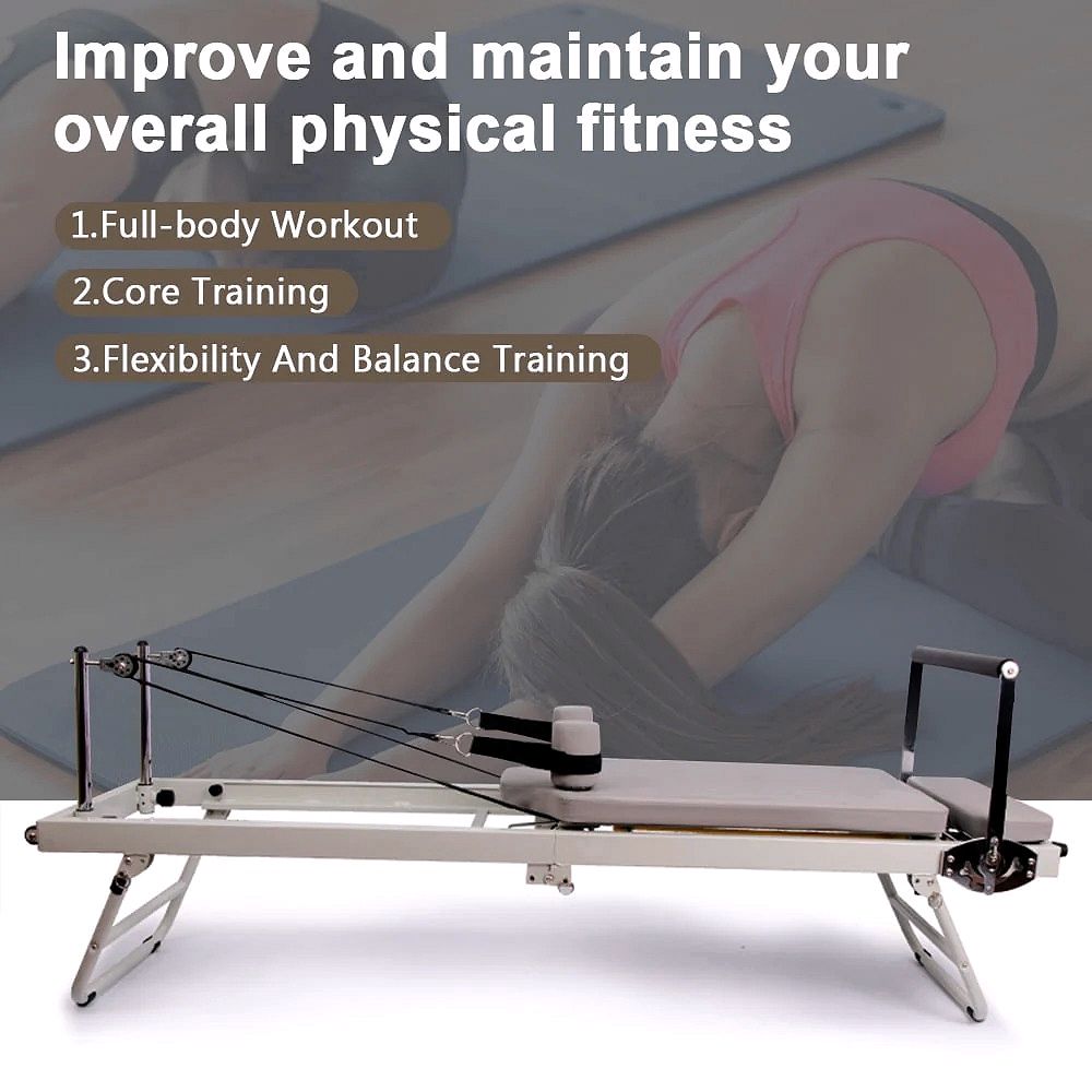 2026 ARKANTOS Reformer Pilates Pliable – Appareil d’entraînement Pilates pour la maison