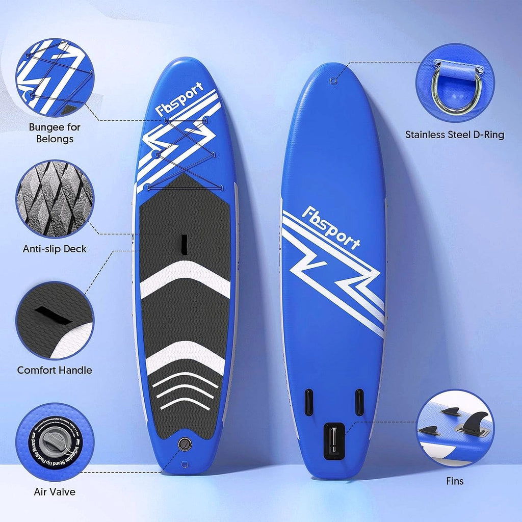 2026 Premium Stand Up Paddle Board, Yoga Board with Durable SUP Accessories & Carry Bag | Wide Stance, Surf Control, Non-Slip Deck, Leash, Paddle and Pump for Youth & Adult