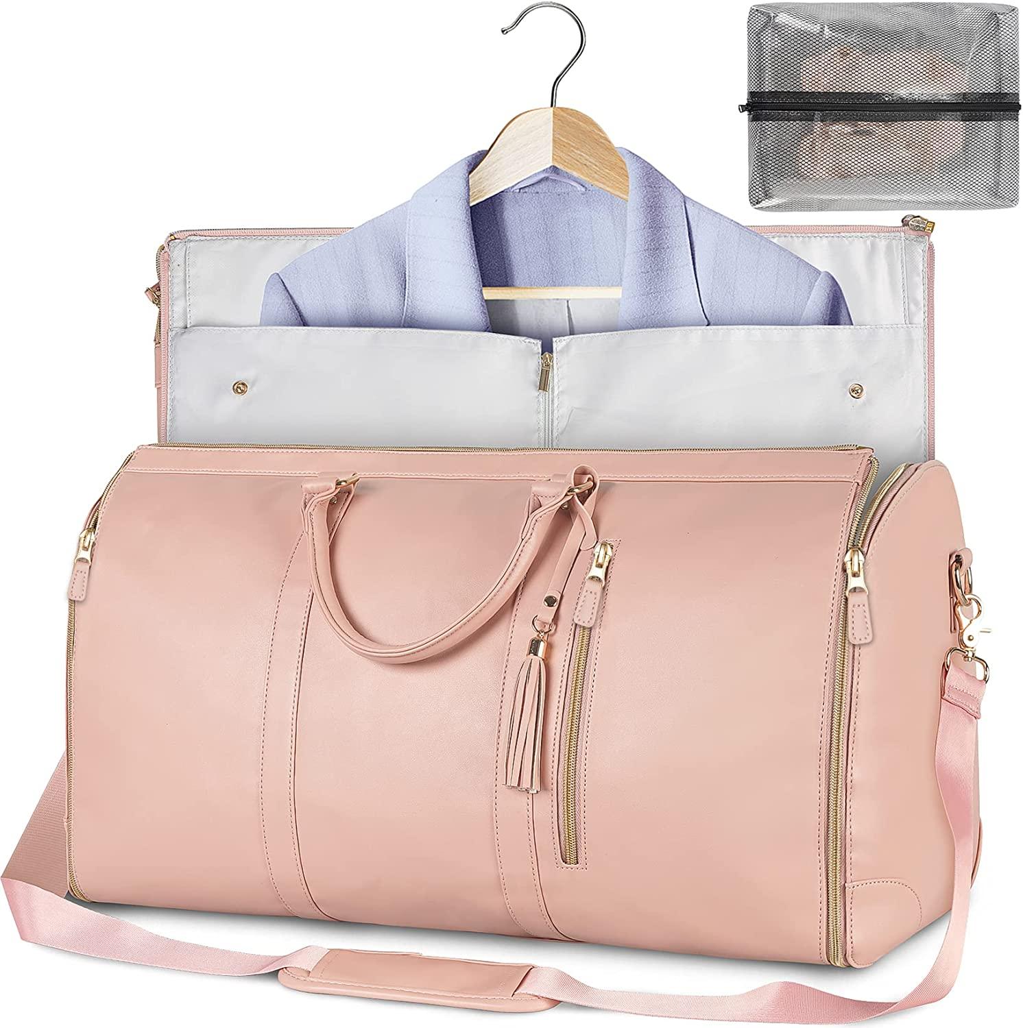 BowLift | GARMENTGO Travel Garment Bag – Foldable PU Leather Suit Carrier for Wrinkle-Free & Stylish Travel