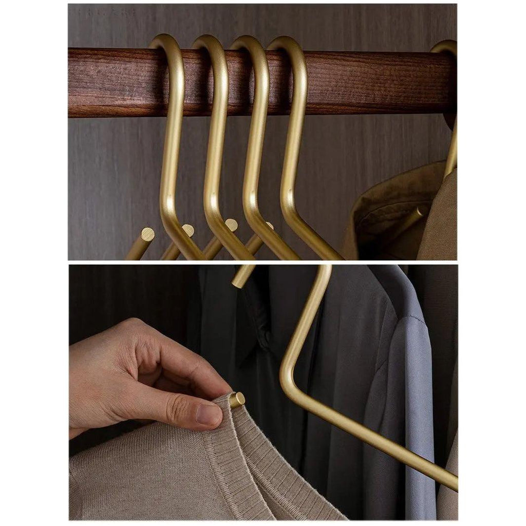 BowLift | Luxury Anti-Slip Clothes Hanger - Stylish Solid Matte Coat Hangers For Long Lasting Use - (5 per set)