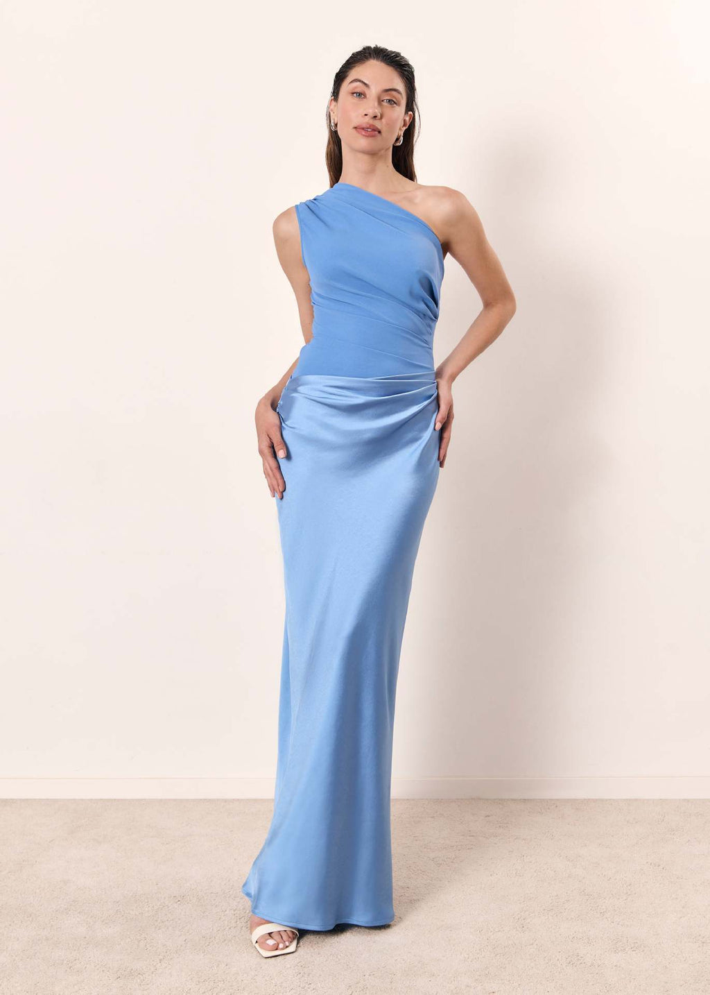 Sac bandoulière élégant à une épaule satin maxi fluide waist pour femme