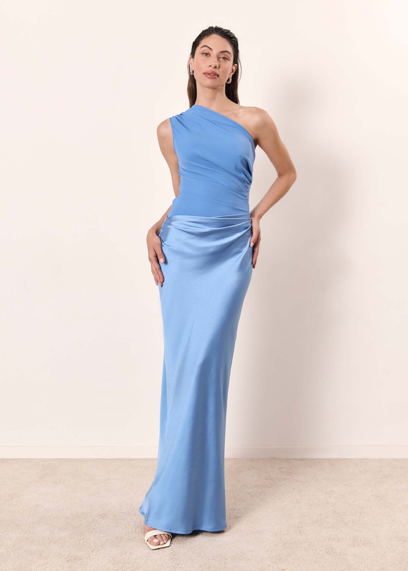 Sac bandoulière élégant à une épaule satin maxi fluide waist pour femme