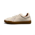 Baskets en cuir véritable bas coupe baseball décontracté dentelle pour homme