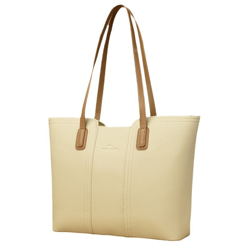 Women's One Shoulder Leather Handbag Elegant Business Casual Carry - LAKD London