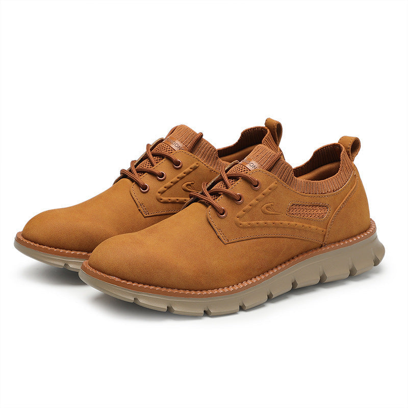 Men's Premium Quality Breathable Suede Leather Rubber Sole Sneakers - LAKD London