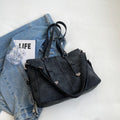 Women's Casual Velvet Large Capacity Tote Bag Everyday Travel - LAKD London