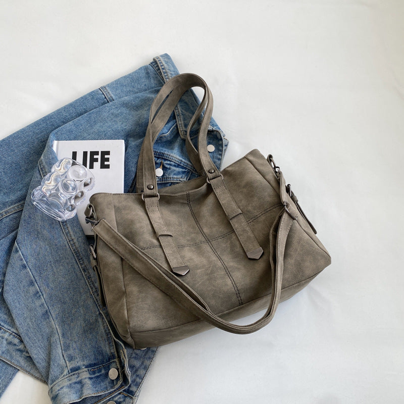 Women's Casual Velvet Large Capacity Tote Bag Everyday Travel - LAKD London