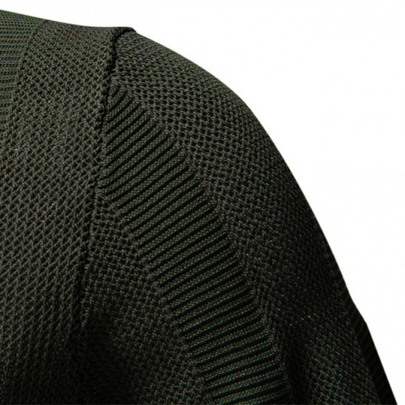 Men's Summer Textured Striped Hollow Short Sleeve Polo Shirt - LAKD London