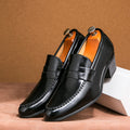 Men's Premium Cowhide Leather Dress Shoes Smart Casual Style Wear - LAKD London