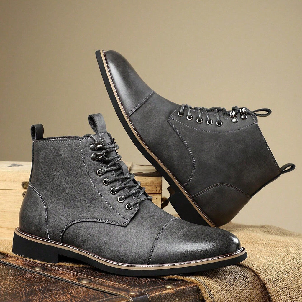 Men's Luxury Martin Boots Casual Lace Up Leather Shoes - LAKD London