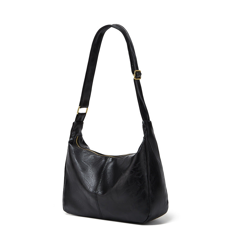 Women's Solid Colour Retro Large Capacity Shoulder Tote Bag Everyday - LAKD London