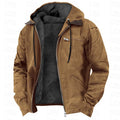 Men's Fleece Hooded Zip Jacket Warm Casual Winter Coat - LAKD London