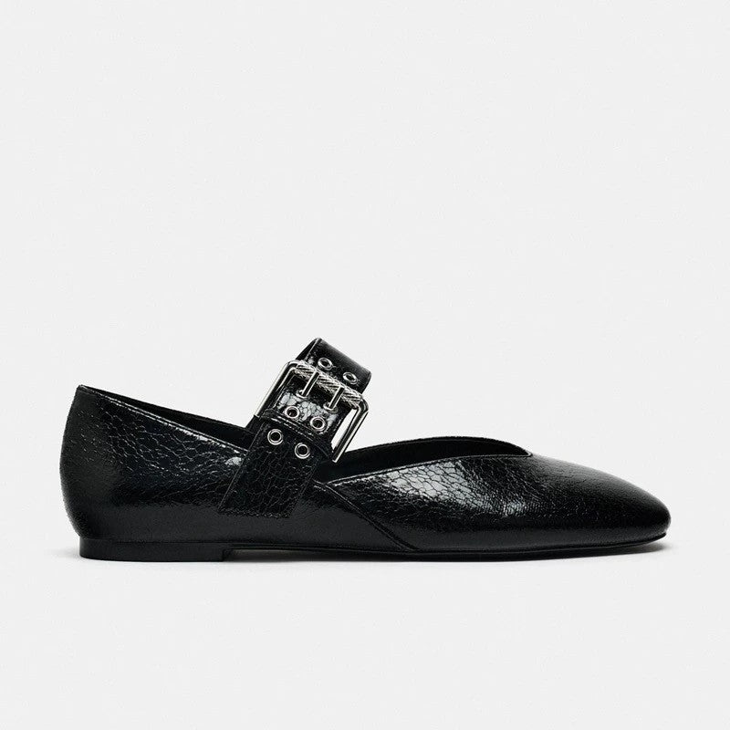 Women's Luxury Round Toe Ballet Slipper Flat Heel Pumps - LAKD London