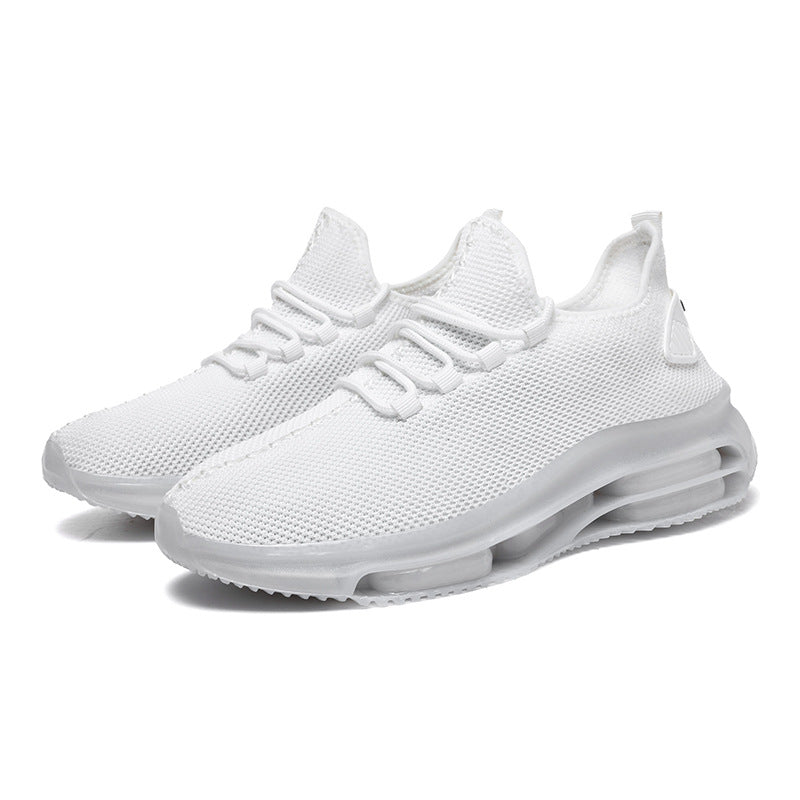 Men's Woven Mesh Height Increasing Sports Casual Sneakers - LAKD London
