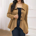 Blazer vintage tricoté coupe ample chic ville pour femme