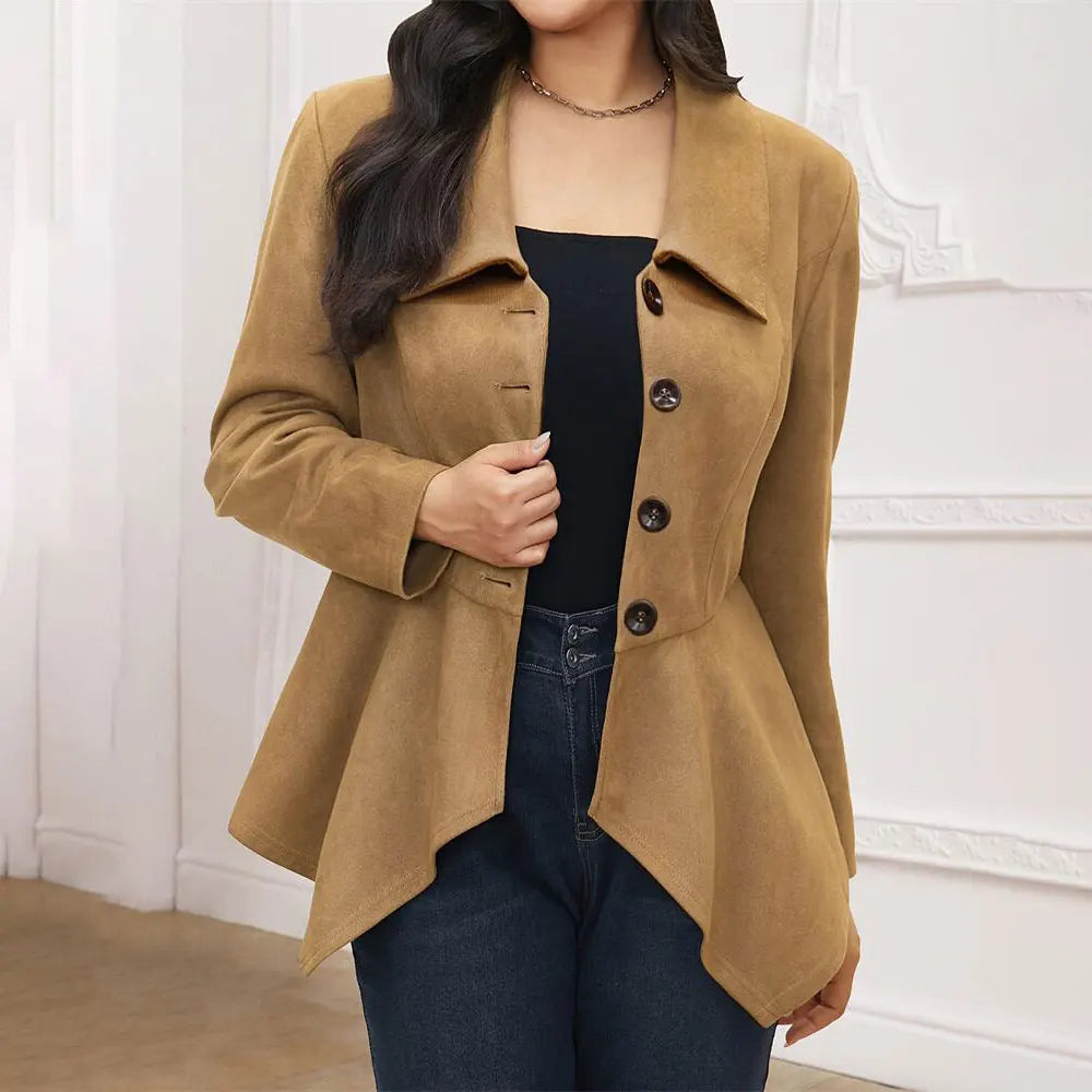 Blazer vintage tricoté coupe ample chic ville pour femme