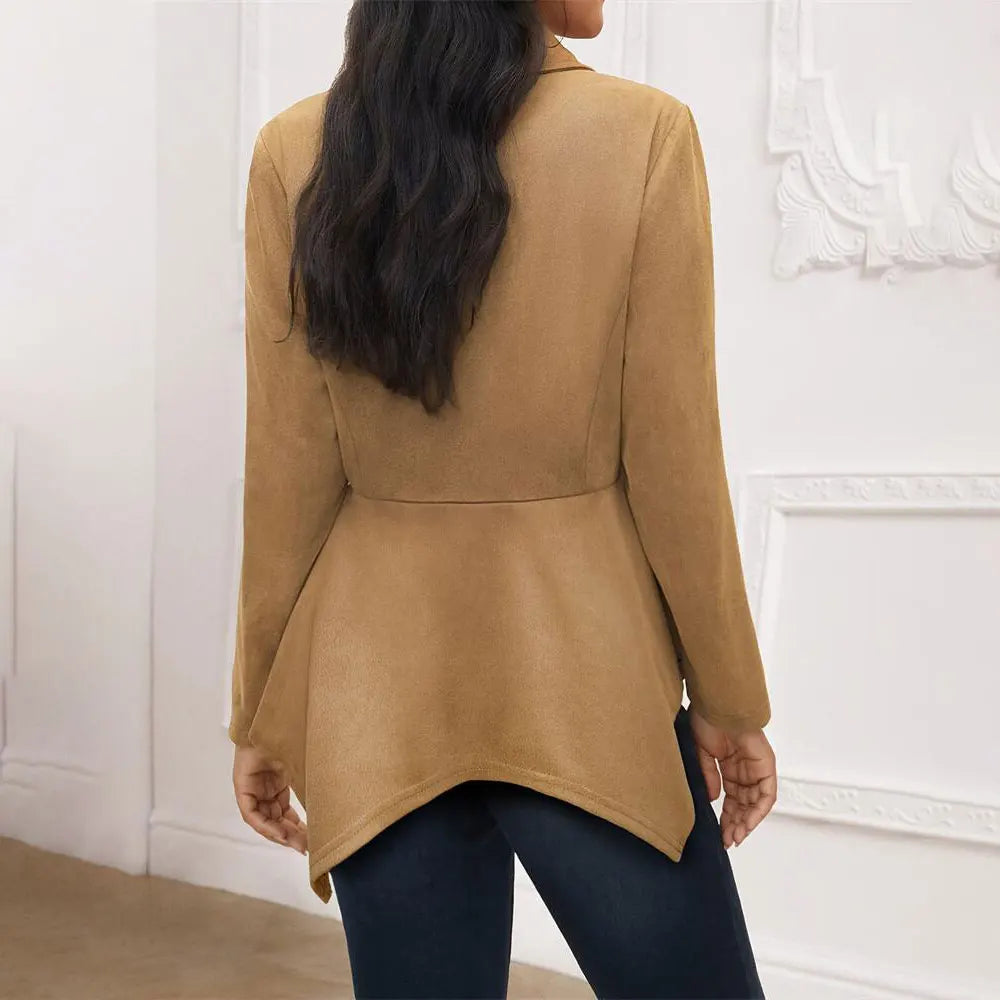 Blazer vintage tricoté coupe ample chic ville pour femme