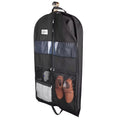 BowLift | Travel Dresses Garment Bag for Travel | Double-Sided Zipper & XXL Pockets | Breathable & Transparent | 43 inch Hanging Suit Organizer