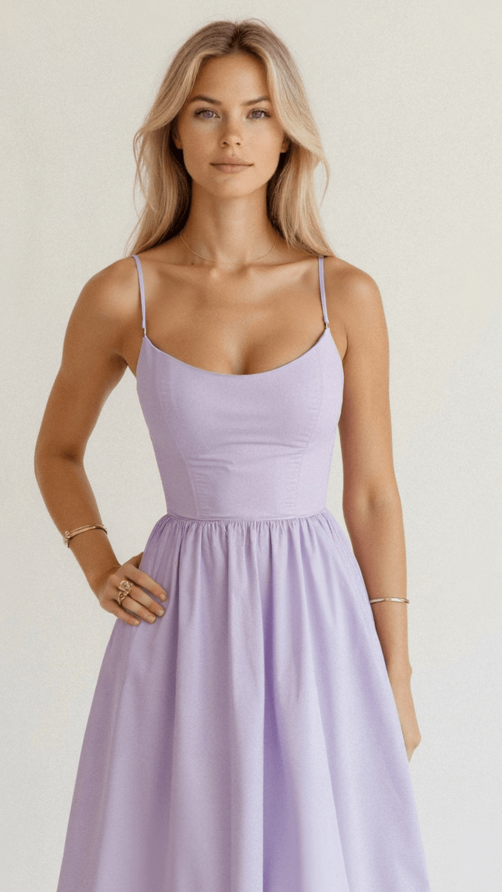 Robe à brides ligne midi ascot été pour femme