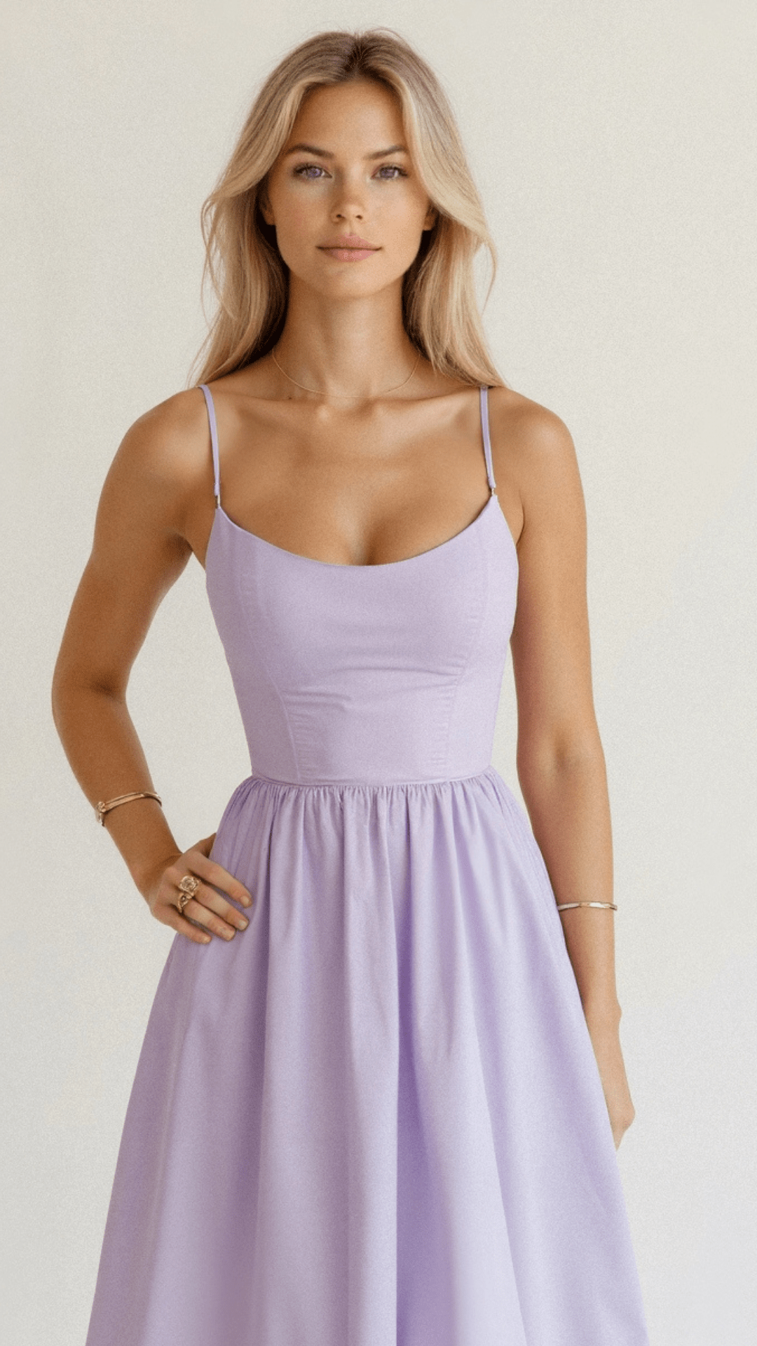 Robe à brides ligne midi ascot été pour femme