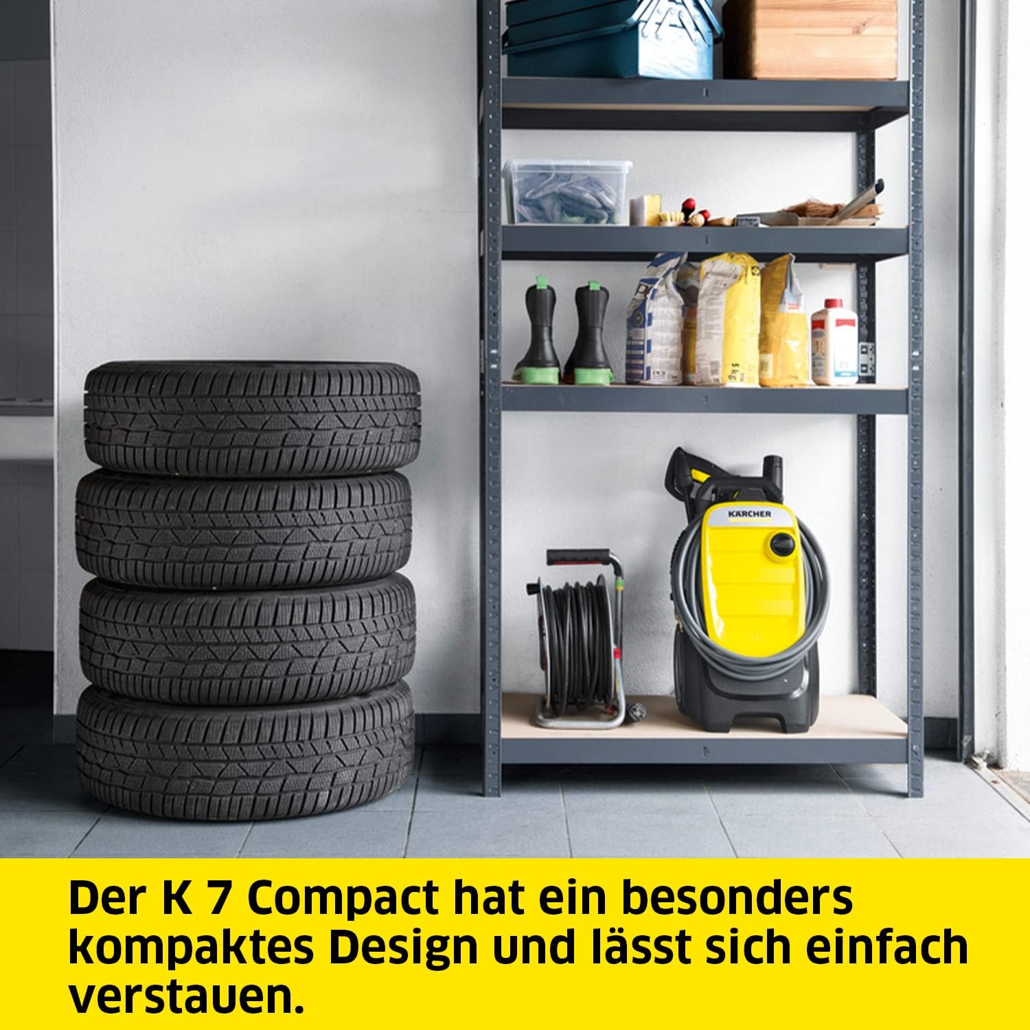 2026 Nettoyeur haute pression Karcher K 7 Premium Smart Control Flex Home - 180 bars - 600 L/h - connecté - tambour enrouleur - brosse terrasse
