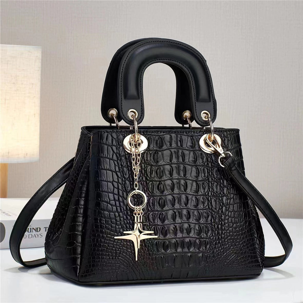 Sac besace élégant brillant PU pour femme