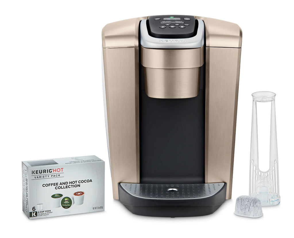 2026 2025 Keurig K-Elite – Machine à Café à Dosettes K-Cup à Portion Unique, Finition Brossée Slate, Programmable pour Café Chaud et Glacé