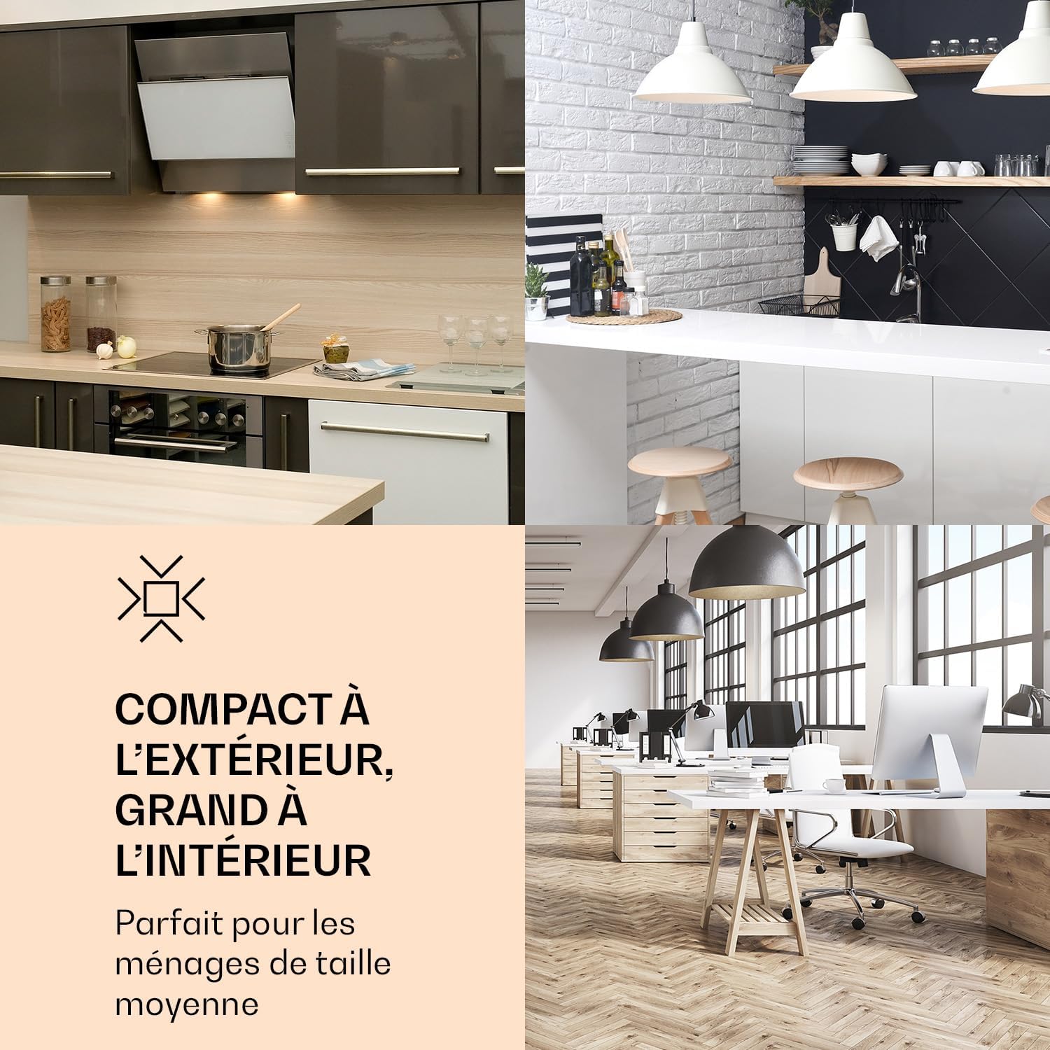 2026 KLARSTEIN Laika - Congélateur, volume total 60 litres, thermostat à 5 niveaux, 0 à -18°C, 3 grilles, pose libre, design rétro - rouge