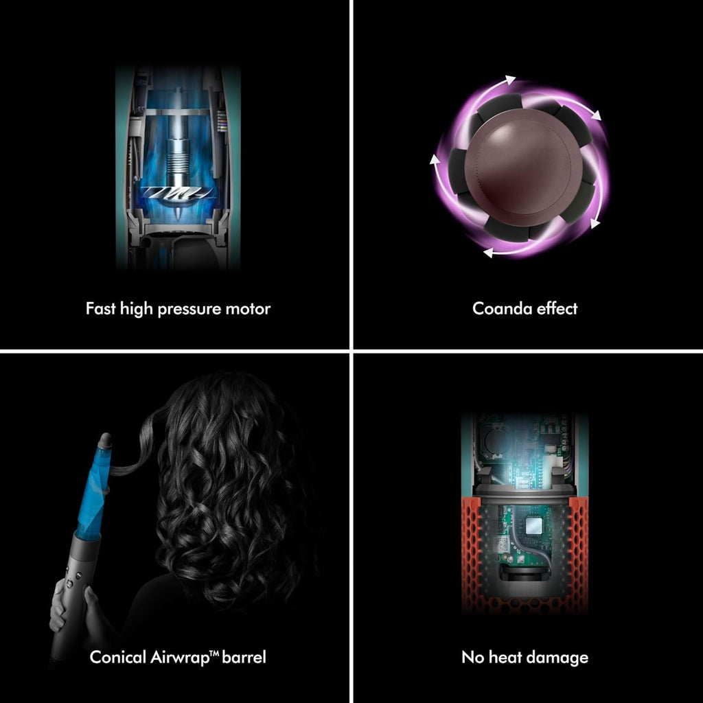 2026 2025 Dyson Airwrap i.d.™ Multi-Styler et Sèche-Cheveux – Édition Limitée Jasper Plum pour Cheveux Longs à Ondulés