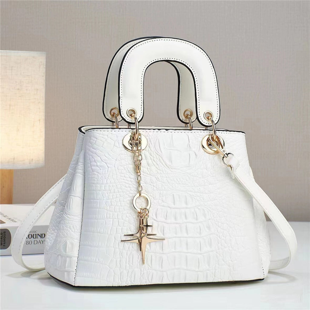 Sac besace élégant brillant PU pour femme