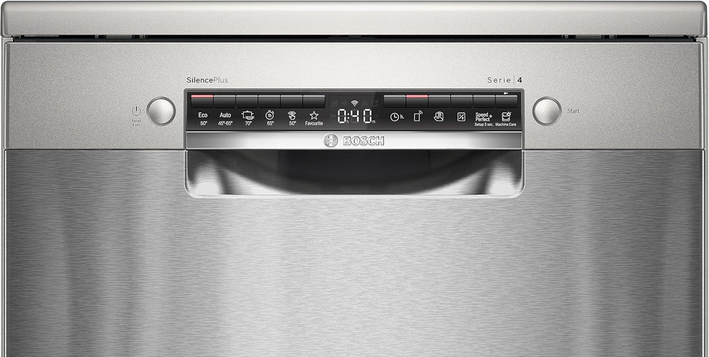 2026 2025 Bosch SMS4EMI01E – Lave-Vaisselle Série 4, 14 Couverts, Silence Plus 42 dB, Inox, Édition Limitée