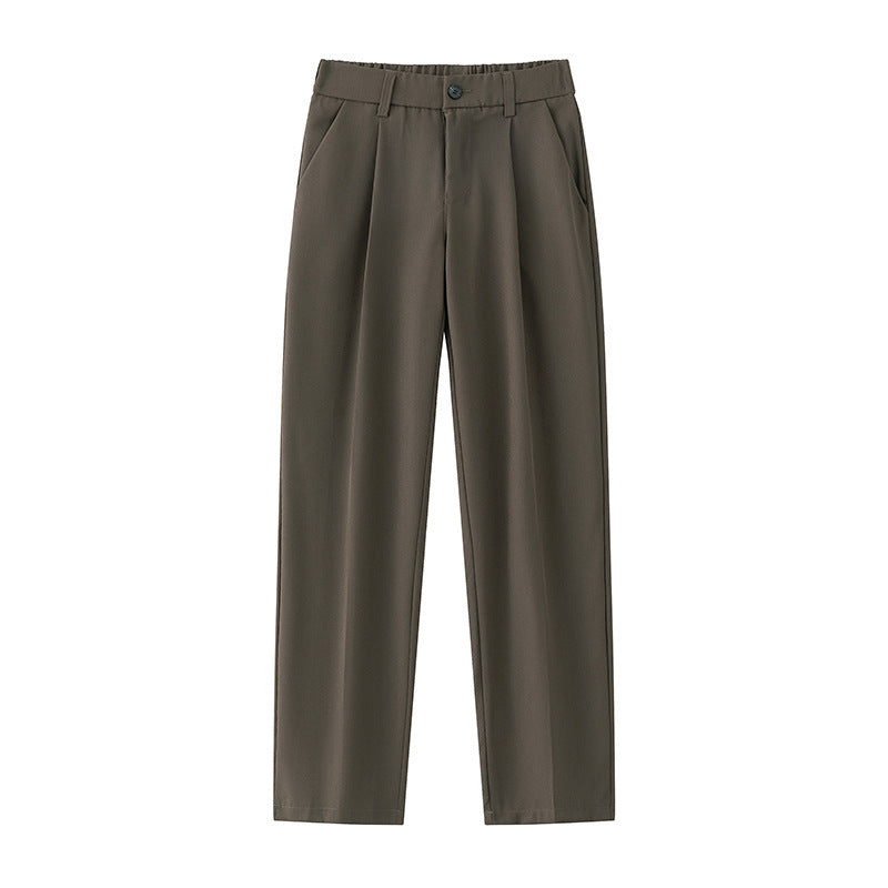 Pantalon polyvalent ample droit décontracté confort pour femme