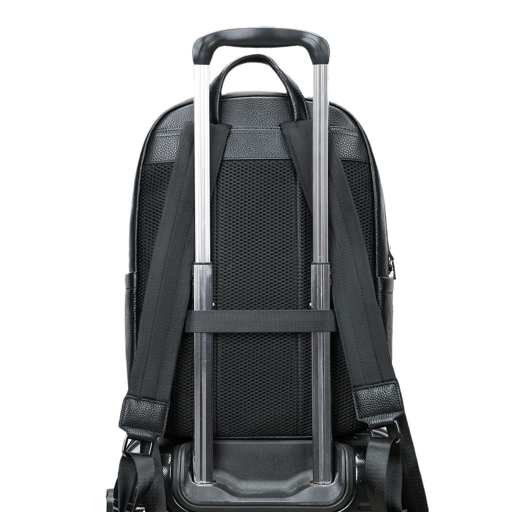Men's Leather Business Laptop Backpack Large Capacity Professional Travel - LAKD London