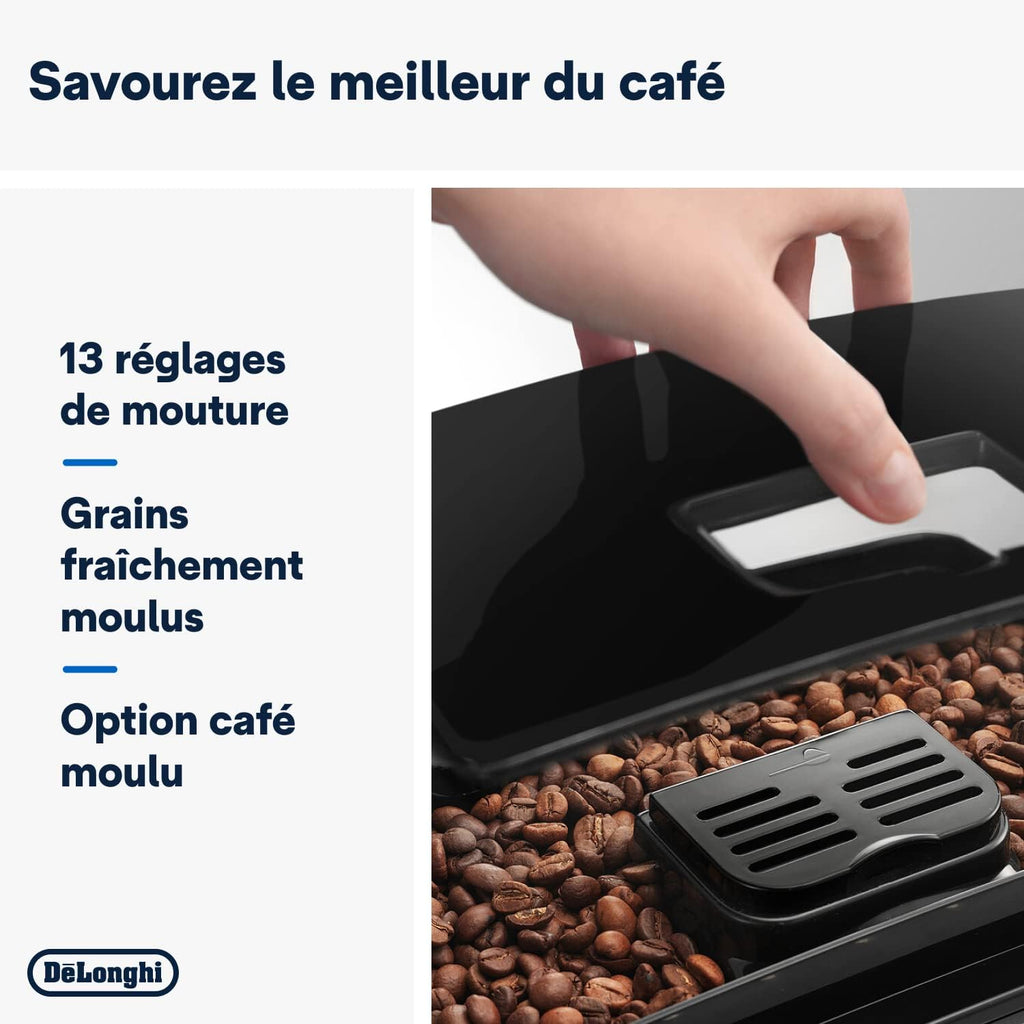 2026 Magnifica S Machine a Café Grain ECAM22.110.B, Machine Expresso et Cappuccino, 1.8L, Noir [Exclusif Amazon]