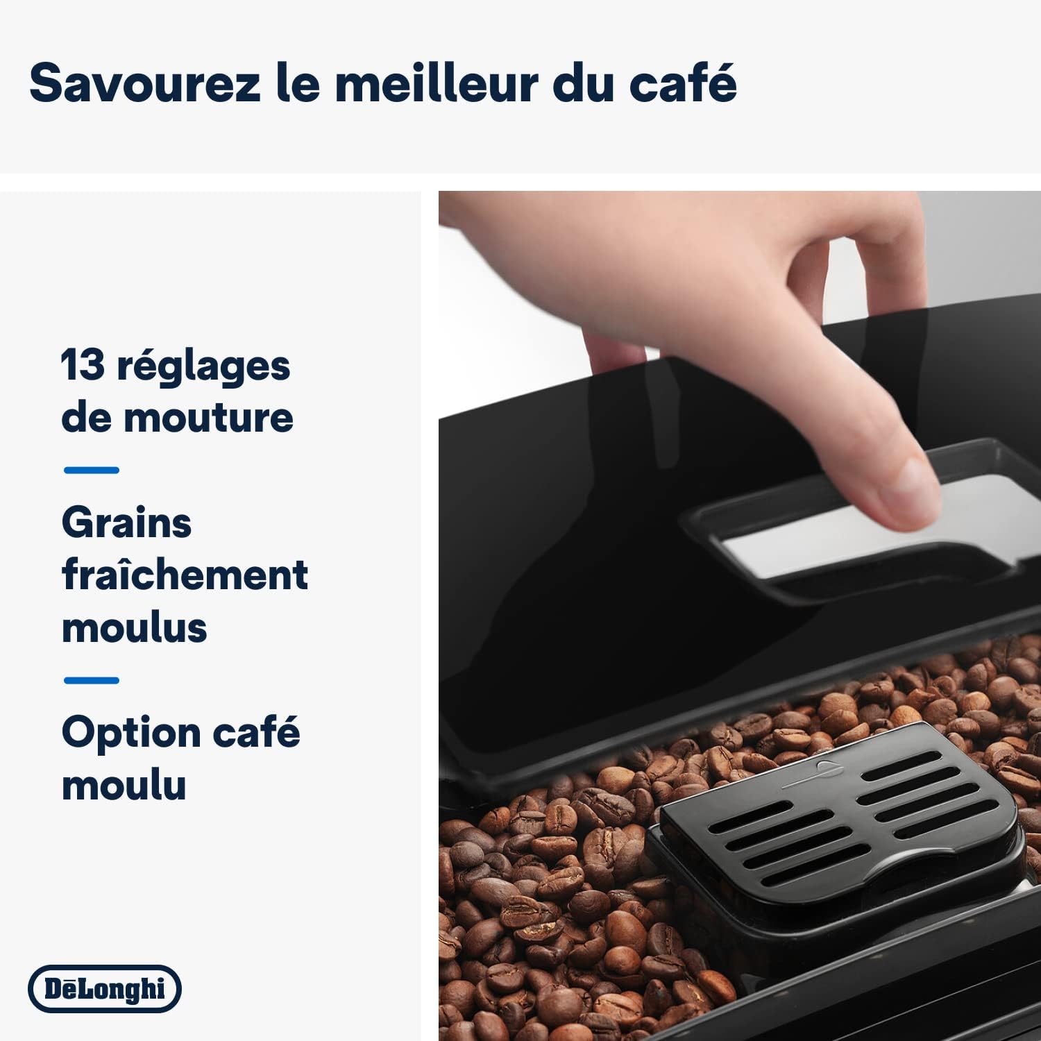 2026 Magnifica S Machine a Café Grain ECAM22.110.B, Machine Expresso et Cappuccino, 1.8L, Noir [Exclusif Amazon]