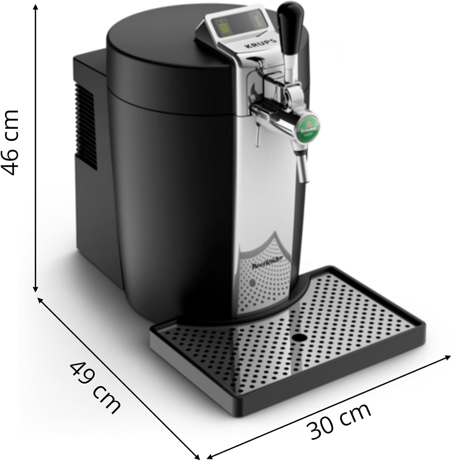 2026 BEERTENDER Machine à bière pression, Compatible avec les fûts de 5 L, Tireuse à bière, Pompe à bière, Indicateur température, Indicateur volume restant VB700800