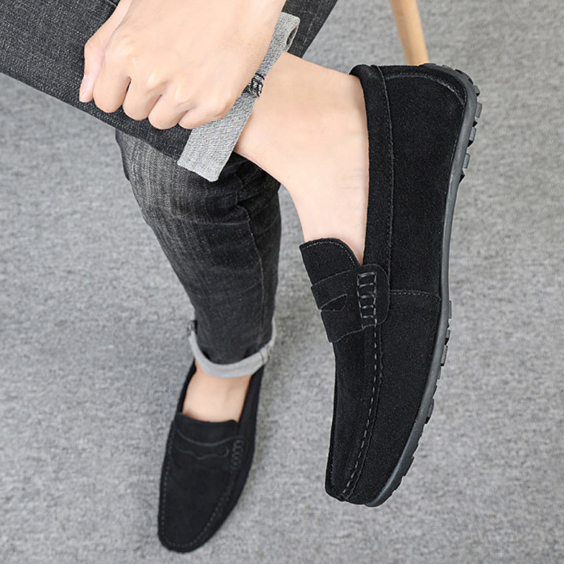 Mocassins en daim décontracté confort pour homme