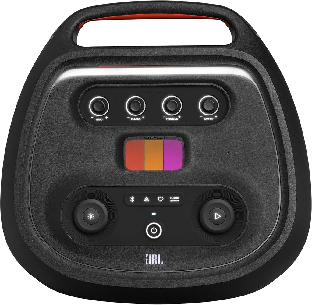 2026 PartyBox Club 120,Enceinte portable de soirée,poignée pliable ergonomique,jeu de lumières,12 heures d'autonomie,résistante aux éclaboussures IPX4,noir,Prise européenne (Type C) -