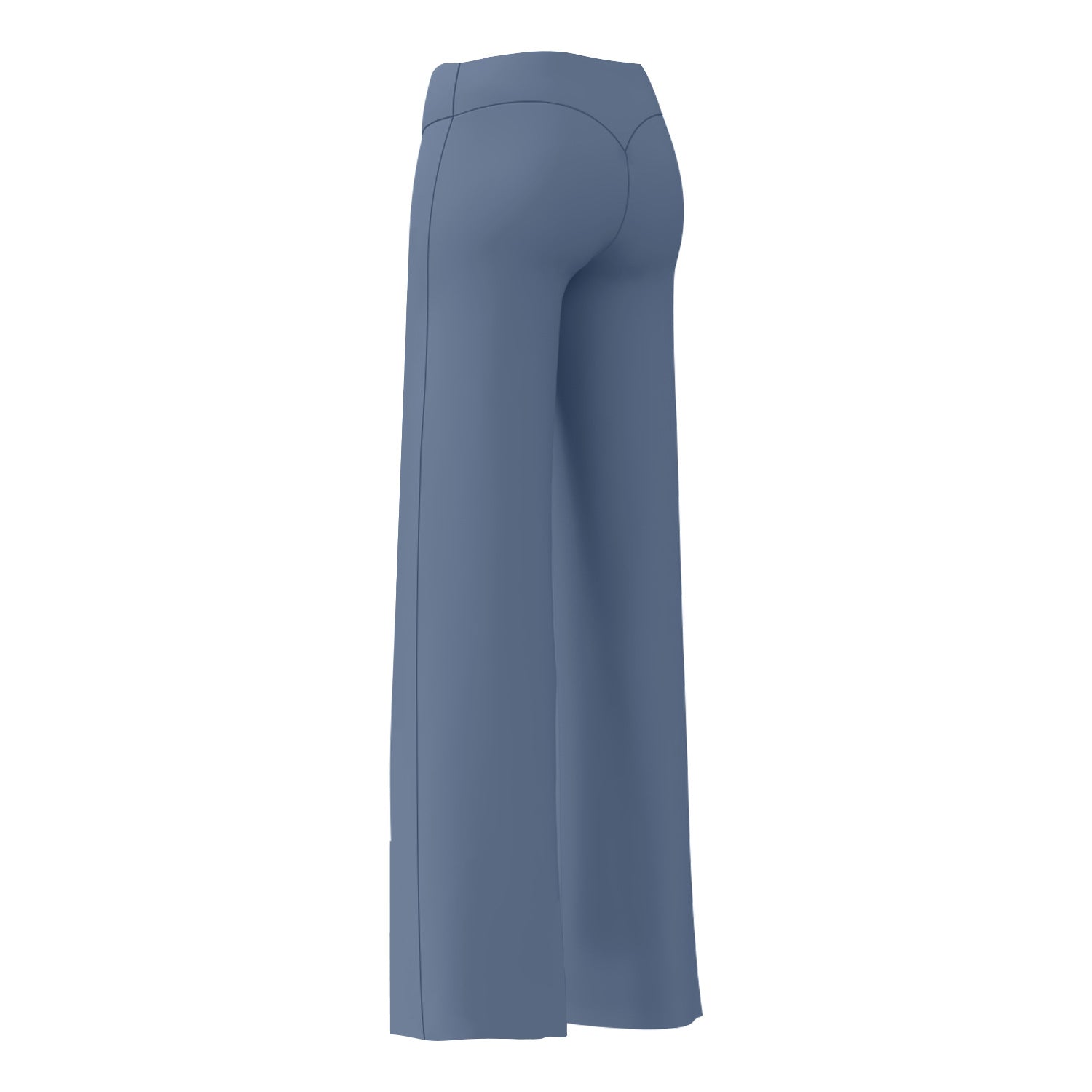 Pantalon couleur unie jambes droites extensible décontracté polyvalent pour femme