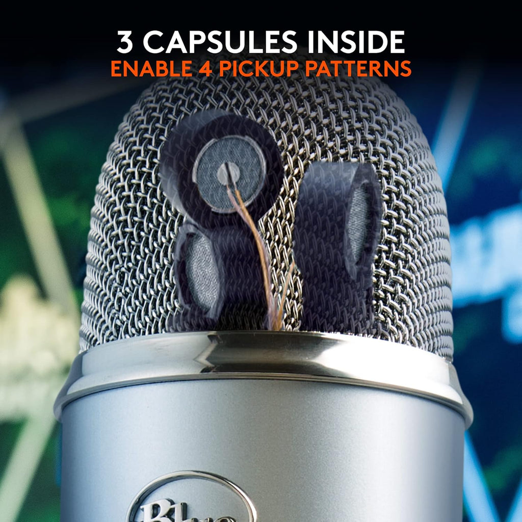 2026 2025 Logitech for Creators Microphone USB Blue Yeti (Noir)