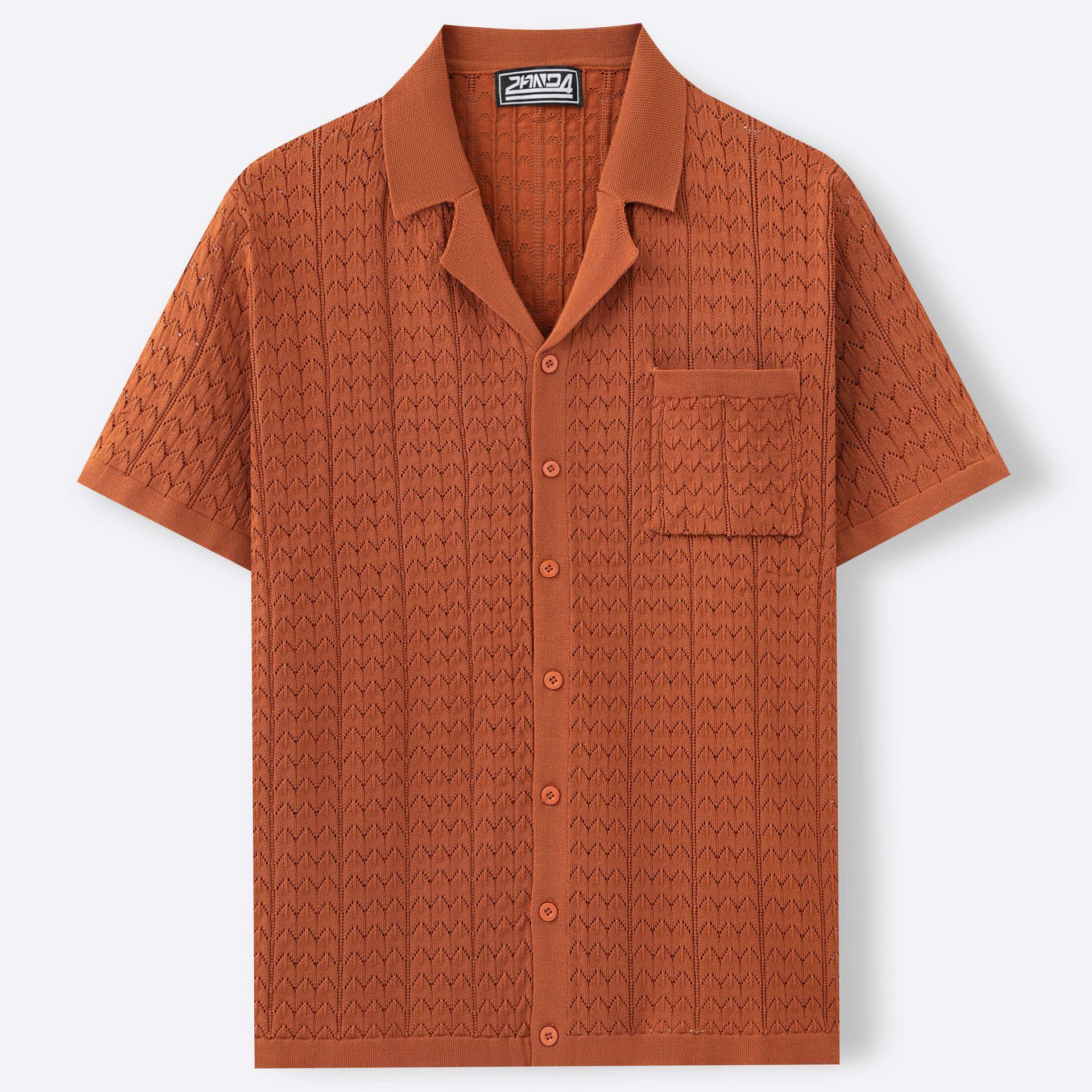 Men's Summer Half Sleeve Cuban Collar Knitted Polo Shirt - LAKD London
